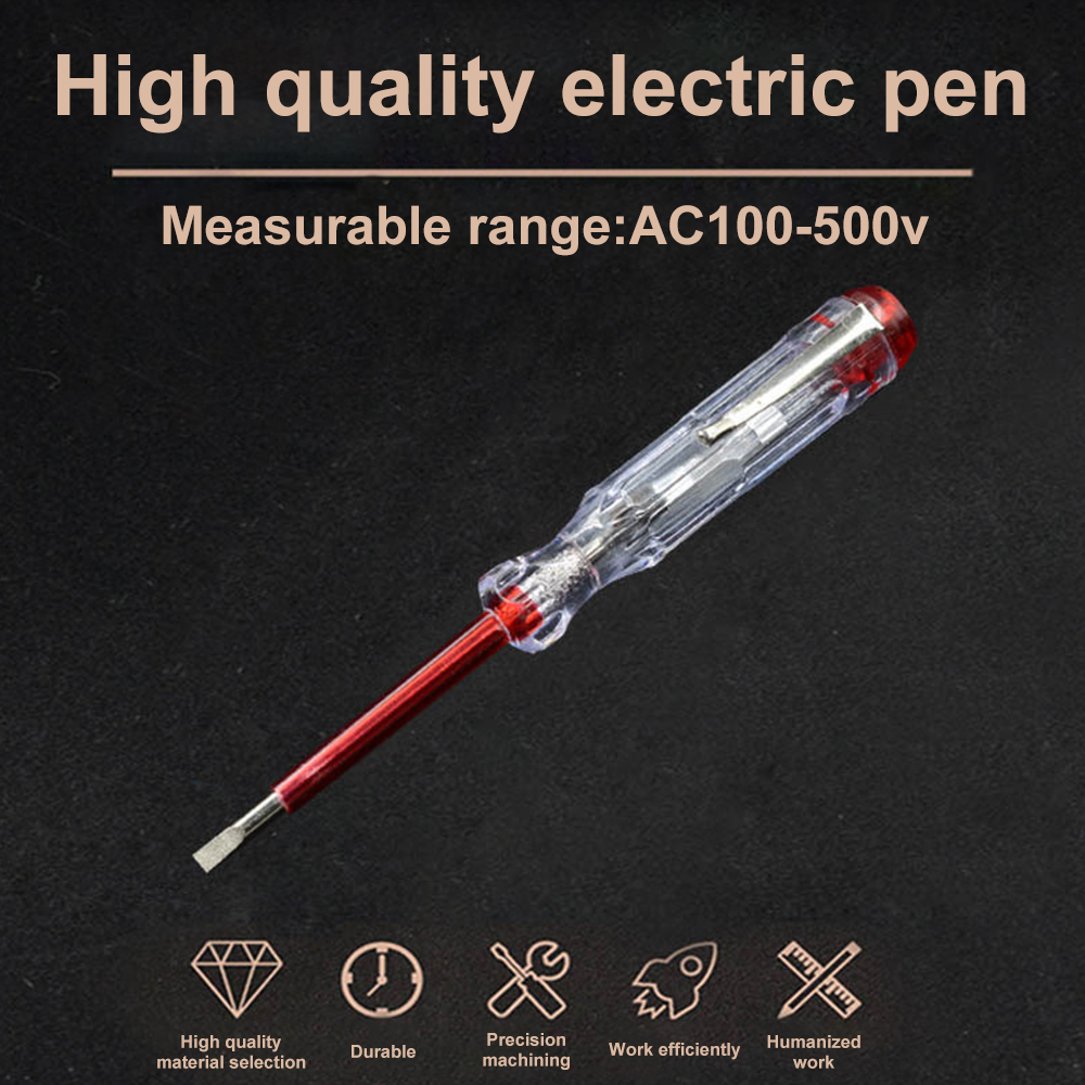 Circuit Test Pencil - Chave de fenda plana portátil, ferramenta
