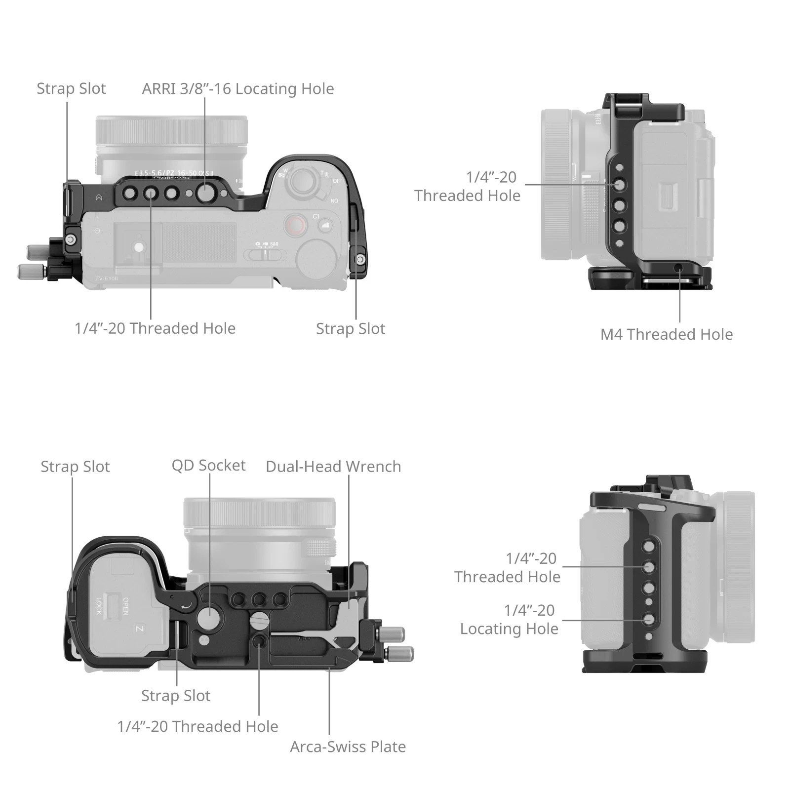 Smallrig HawkLock Kit de gaiol - Sony Camera Zv-E10 avaliação e preço